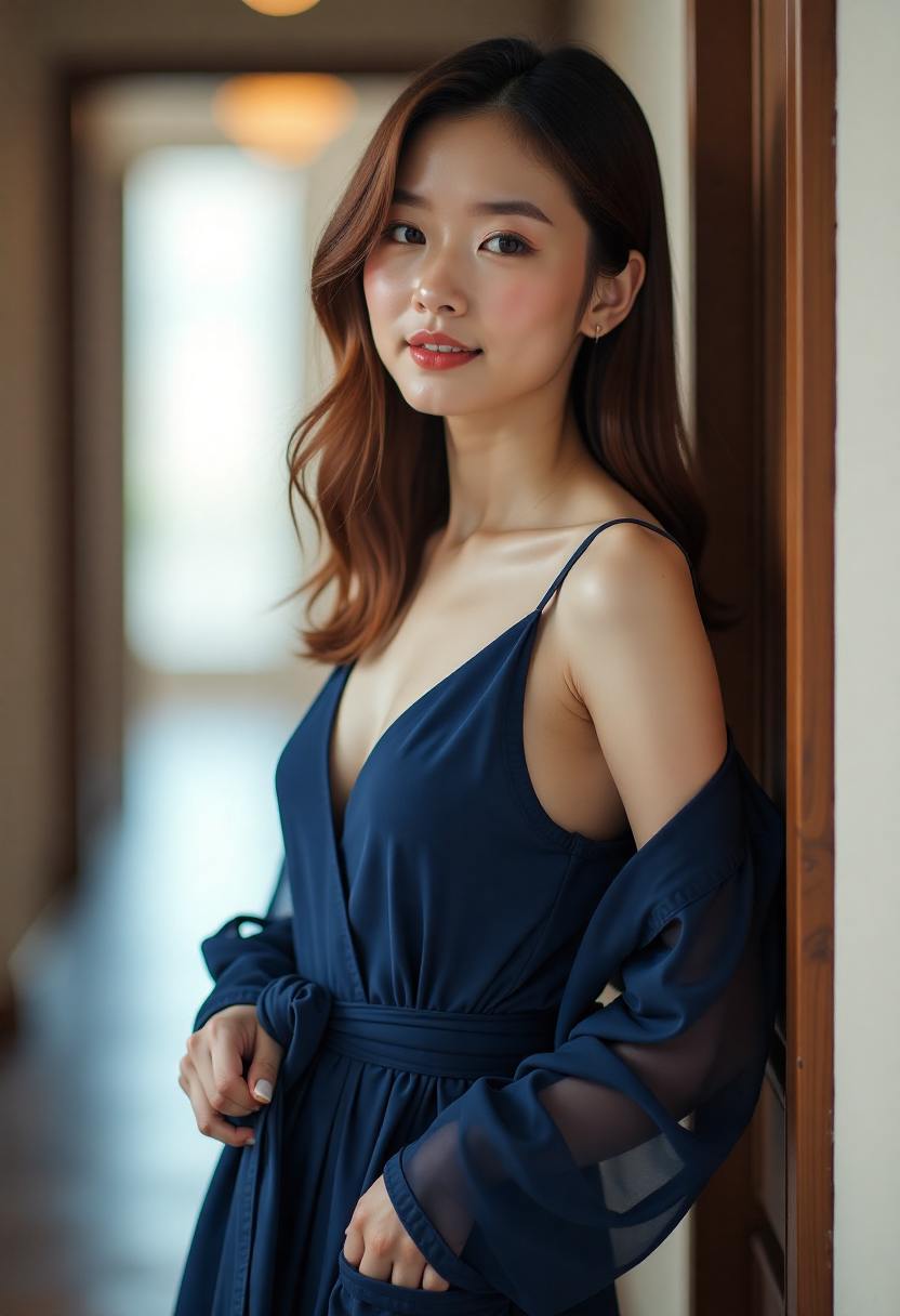 两位歌手在排练室练习和声